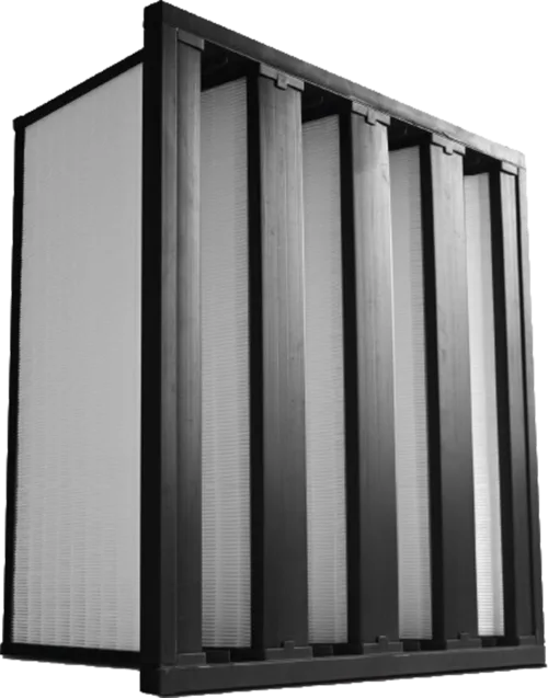V-Bank filter construction