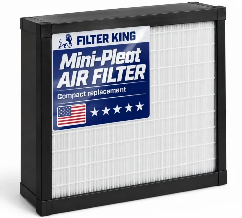 Mini-pleat air filter