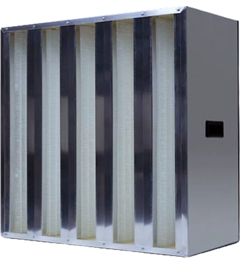 Commercial V-Bank HEPA air filter