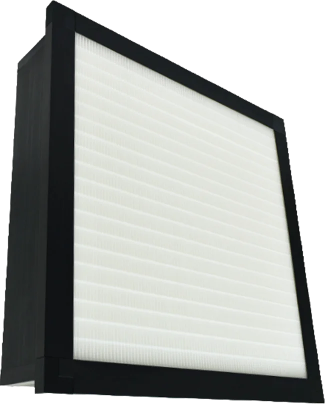 Commercial mini-pleat air filters